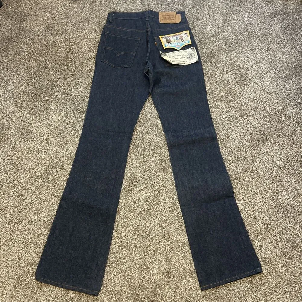 Vintage Levi's Saddleman 20517 0217 30x36 Men Boot Cut Jeans 517 Orange Tab NWT